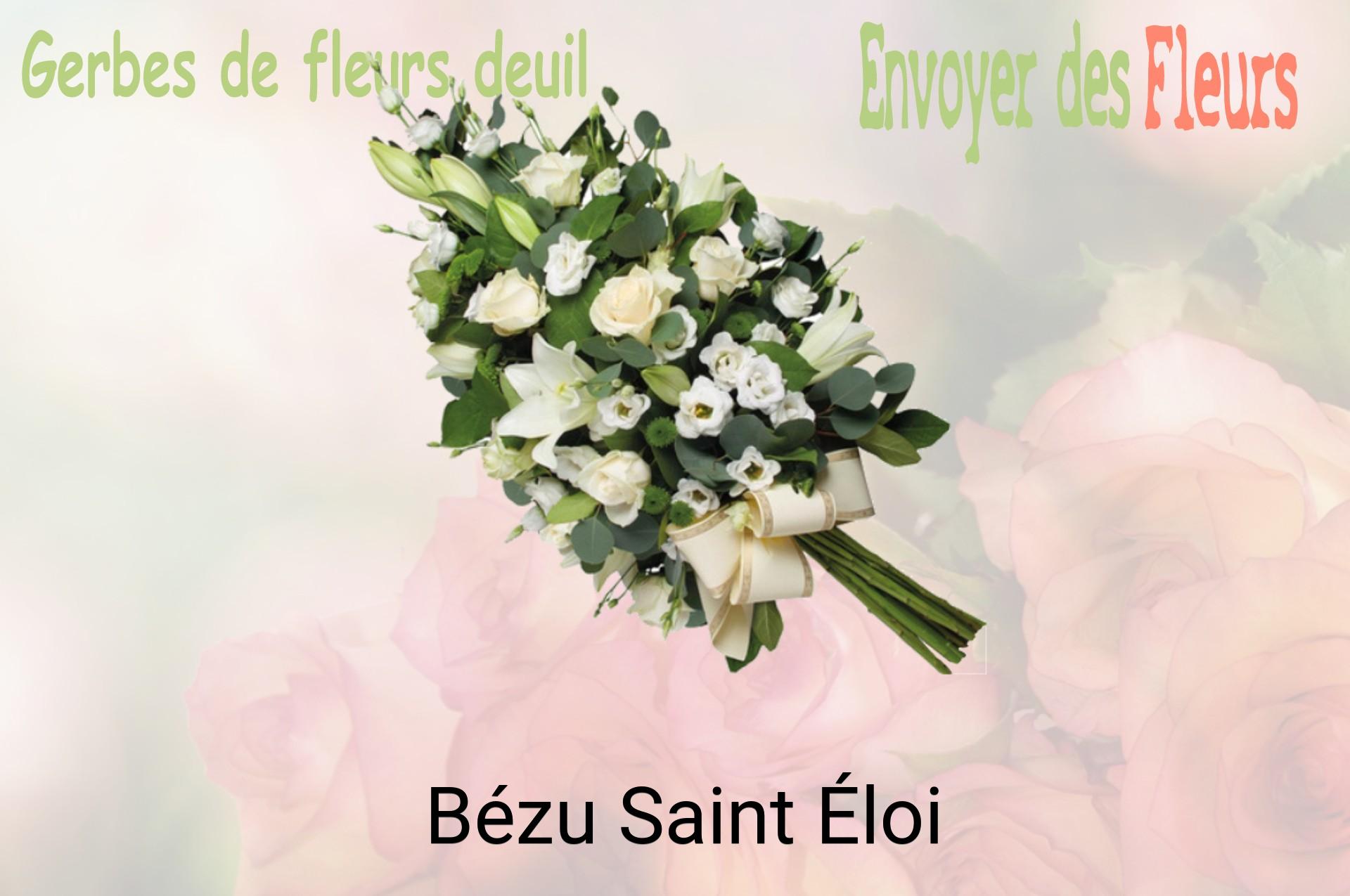 Gerbe de fleurs de deuil livrée à Bézu-Saint-Éloi